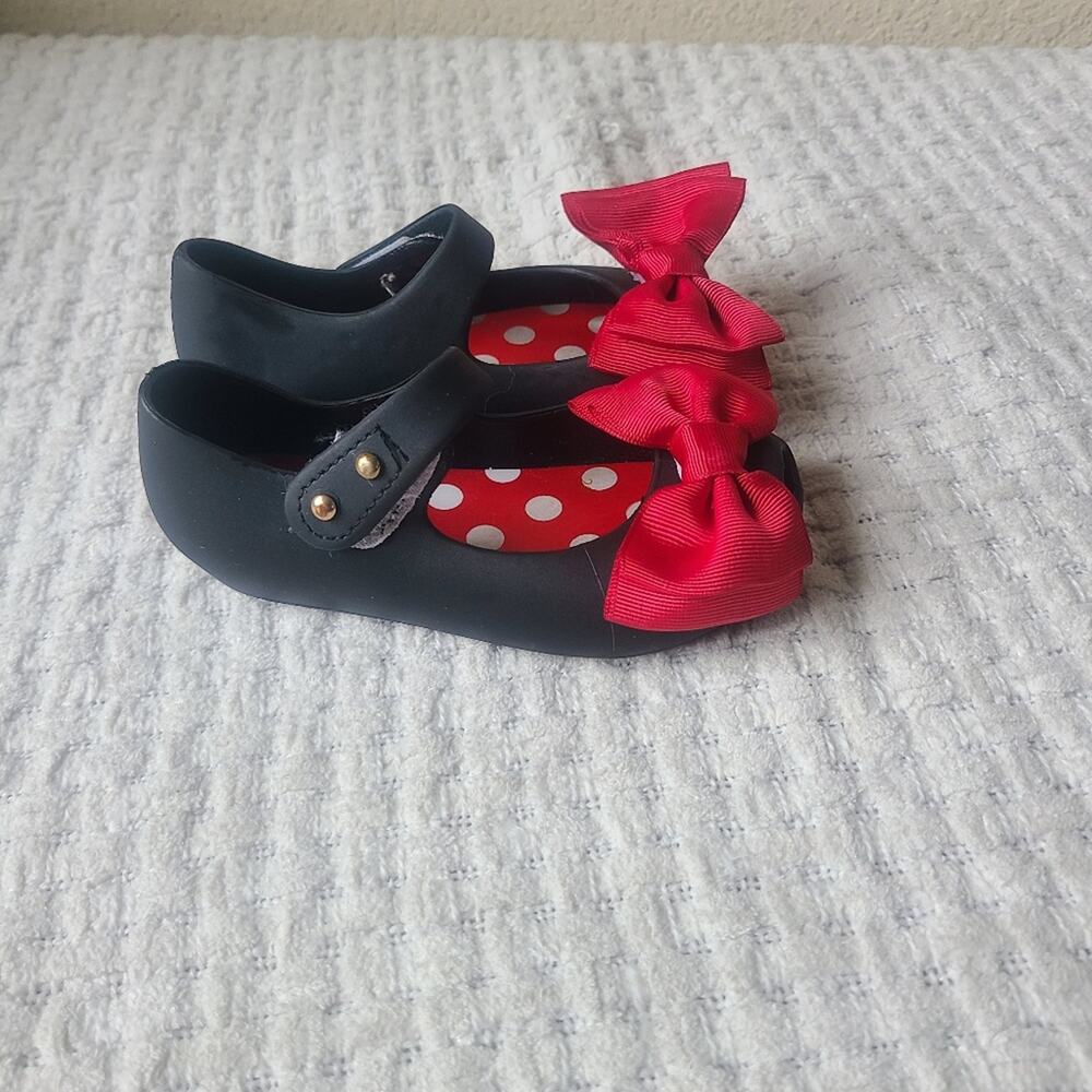 iFANS Girls Princess Mary Jane Cloth Bow Jelly Shoes Flats Toddler Kids Size 8